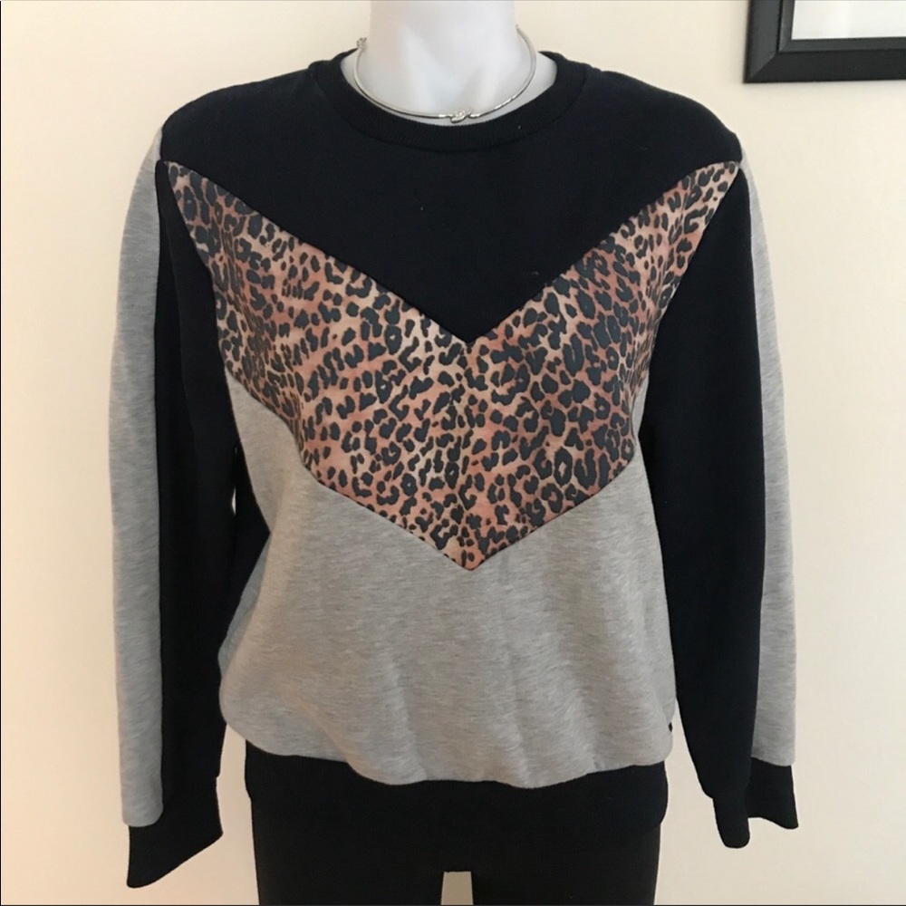 Top Shop multi print sweatshirt